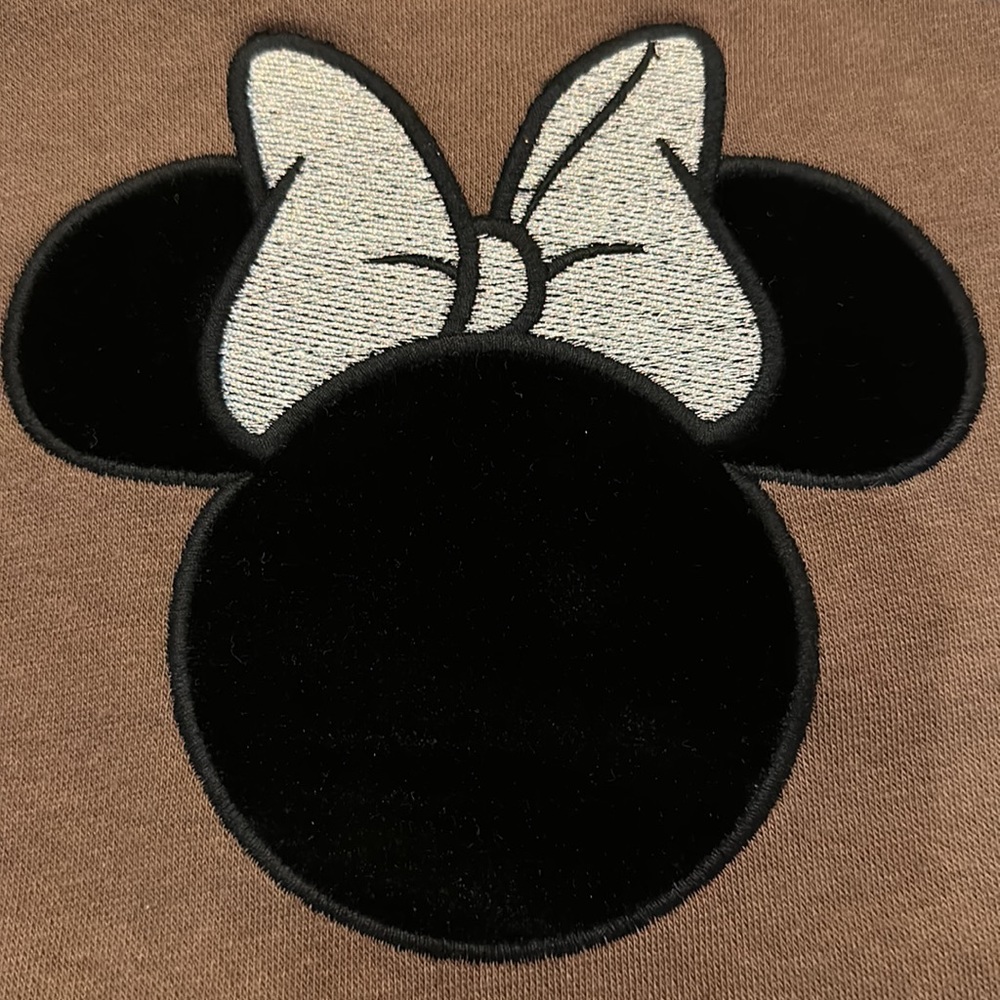 BABY GAP - Girls Disney Velour Minnie Mouse Face with Sparkly Gold Bow Dress - Picture 9 of 12